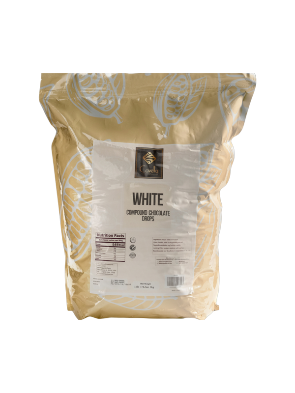 Cavella White Compound Chocolate — Available in Drops & Blocks