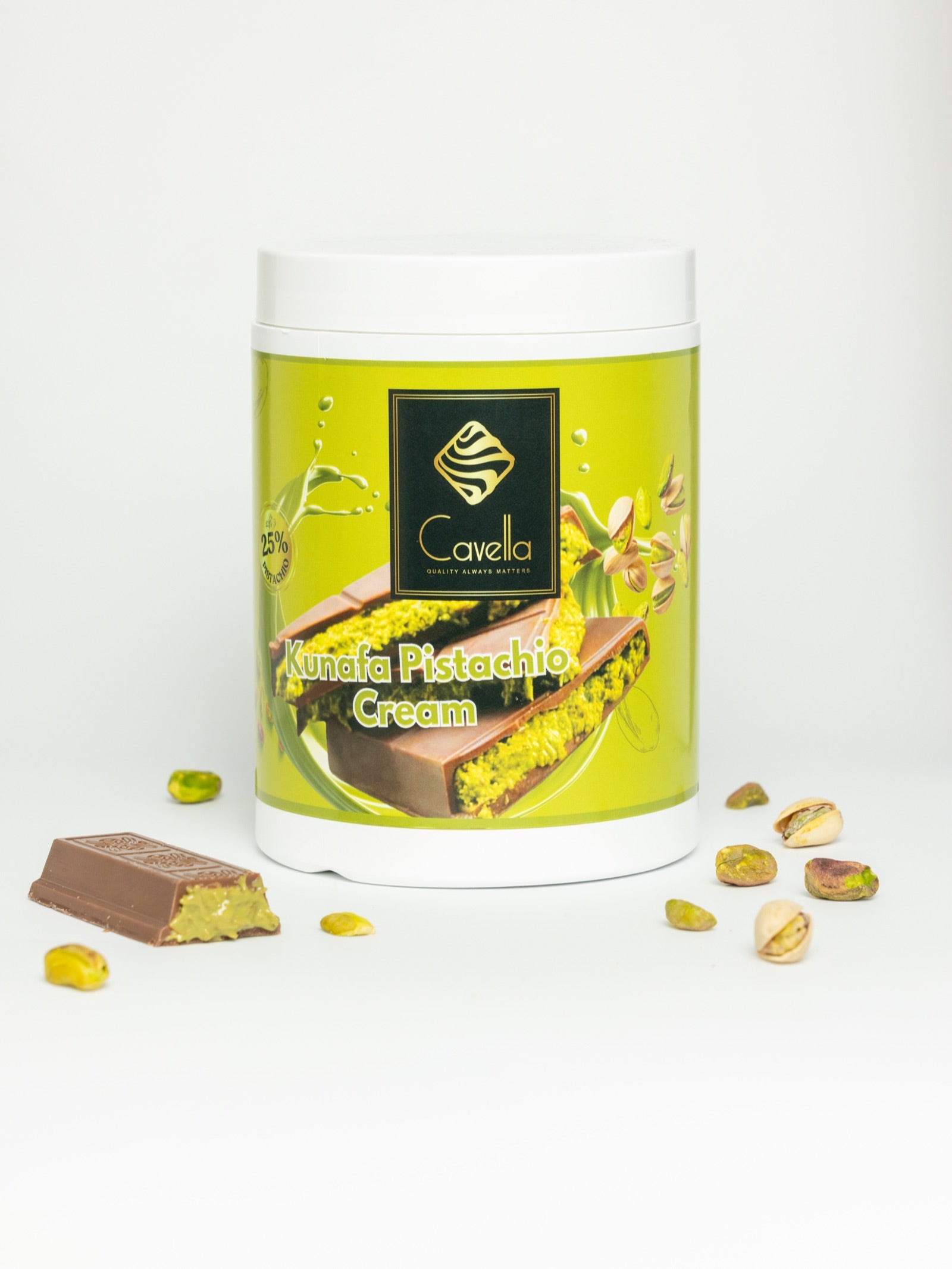 Cavella Kunafa Pistachio - Premium Cream
