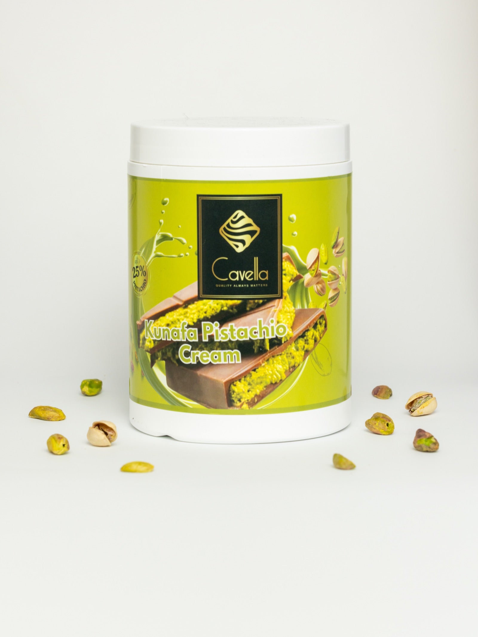 Cavella Kunafa Pistachio - Premium Cream